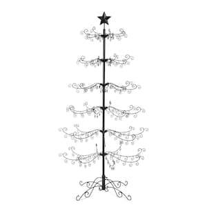 6 ft. Unlit Wrought Iron Ornament Display Artificial Christmas Tree