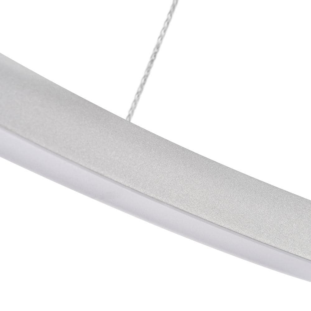 Tania Nickel 39" Drum LED Pendant Chandelier