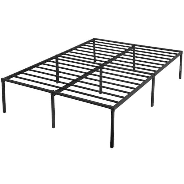 Furniture of America Nyla Black Metal Frame Queen Platform Bed with Steel Slats