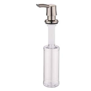 Built in Sink Soap Dispenser or Lotion Dispenser for Kitchen Sink Brushed Nickel ABS Pump Head