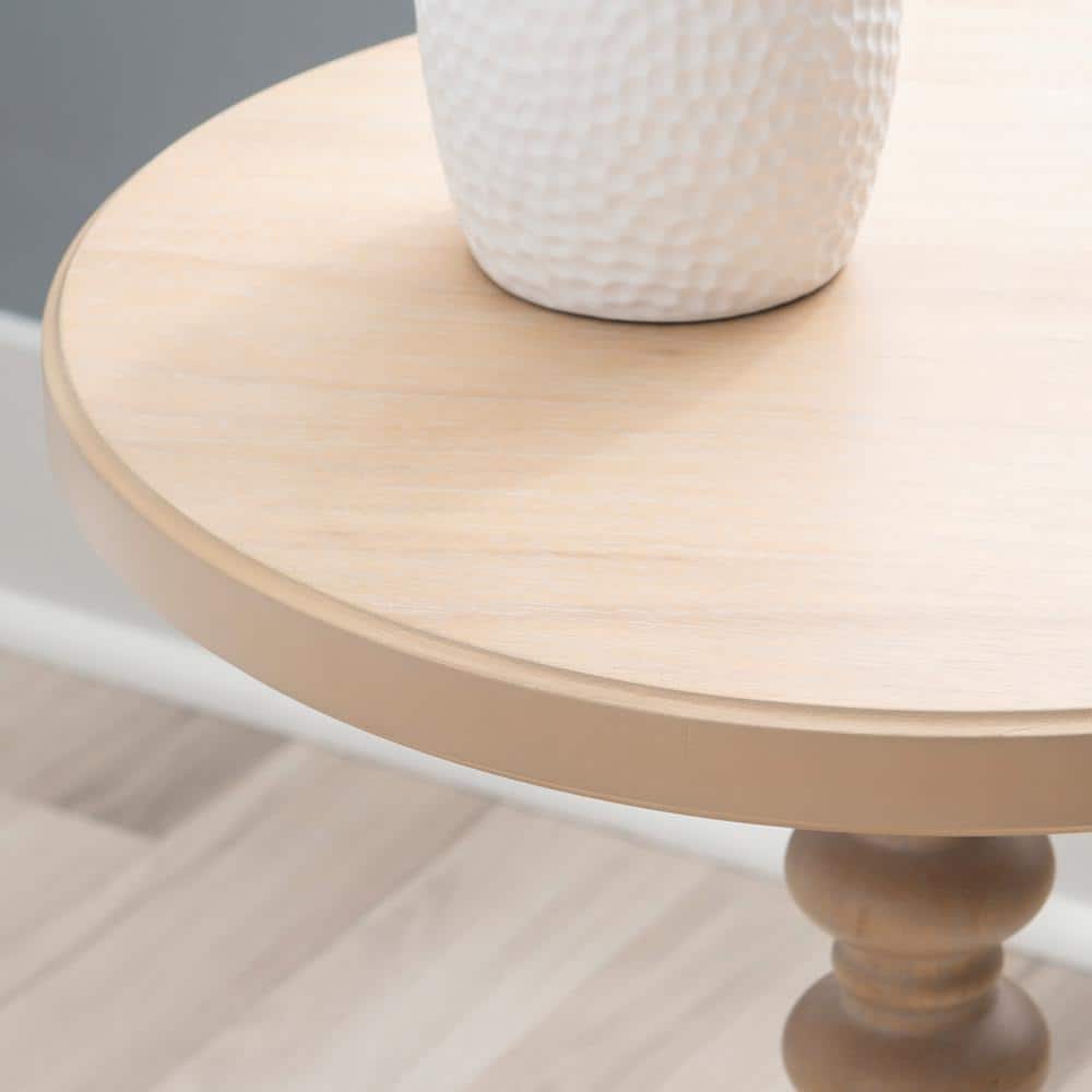 Spencer 17 in. Navy Blue Round Wood End Table - thumbnail 3