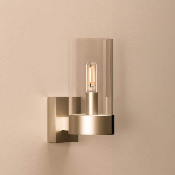 40-Watt Equivalent T6 Dimmable Straight Filament Clear Glass E12 Candelabra Vintage LED Light Bulb, Warm White (12-Pack)