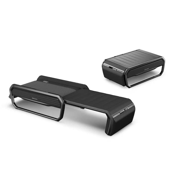 V6 Black Faux Leather Therapeutic Thermal Massager with Abdominal and Leg Massager
