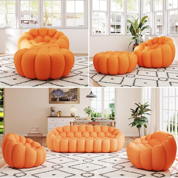 Magic Home (Set of 2)Bubble Couch,49.2 in. Mesh Fabric