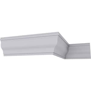 SAMPLE - 2-1/4 in. x 12 in. x 3-5/8 in. Polyurethane Milton Smooth Crown Moulding