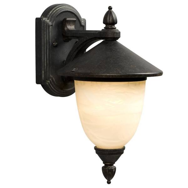 Filament Design Negron 1-Light Outdoor Bronze Verdi Wall Lantern