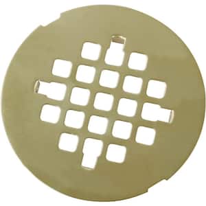 4.25 in. W x 4.25 in. D Golden Embedded shower drain cover, circular shower filter mesh