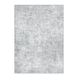 HaiiMeid Lambert 9 ft. X 12 ft. Taupe Vintage Washable Medallion ...