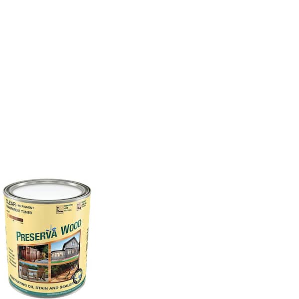 Preserva Wood 1 qt. 100 VOC Oil-Based Clear Penetrating Exterior Stain and Sealer