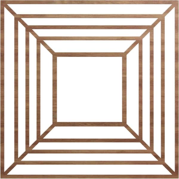 Ekena Millwork 0.25 in. x 38 in. x 38 in. Wood Medallion Moulding
