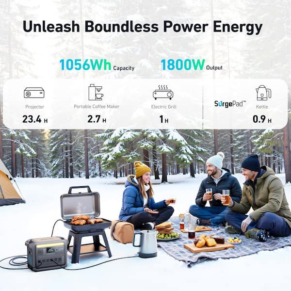 home battery backup power Lipower G2000L-S Portable Power Stations 2150Wh 2400W For Home Backup, Power Station Only