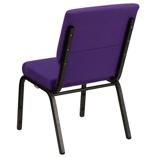 Carnegy Avenue Fabric Stackable Chair in Purple CGA XU 1151 PU HD