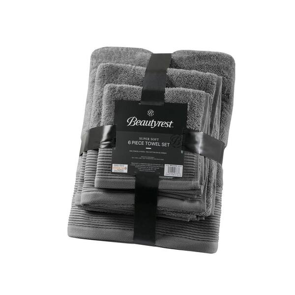 600 GSM Nuage Cotton Blend 6 pc Bath Towel Set by Beautyrest