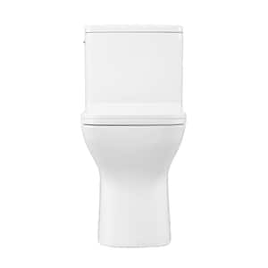 Carre 1-piece 1.1/1.6 GPF Dual Touchless Flush Elongated Toilet in White