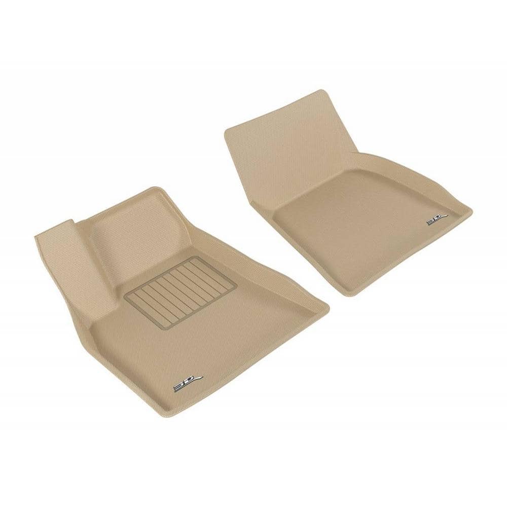 Kagu Series Heavy-Duty 2-Pieces Rubber Front Row Car Floor Mat