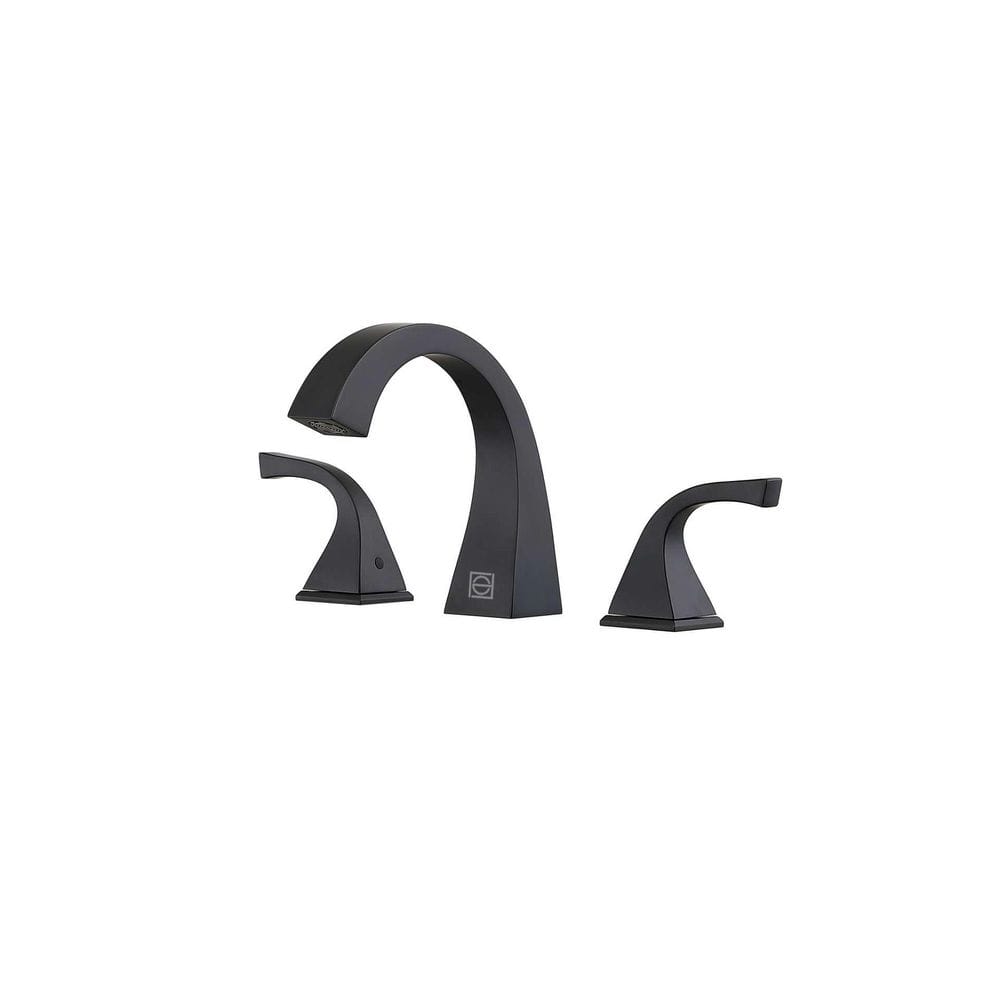 8 in. Widespread Double-Handle Bathroom Sink Faucet in Matte Black price history on PriceWatchPro