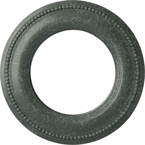Ekena Millwork 3/4" x 13" x 13" Polyurethane Bradford Classic Ceiling Medallion, Athenian Green Crackle