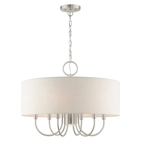 Blossom 7 Light Brushed Nickel Pendant Chandelier