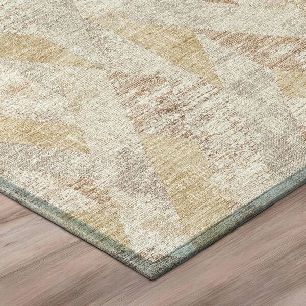 Chantille Machine Washable Indoor/Outdoor Abstract ACN3173 Cream 2 ft. x 3 ft. Accent Rug