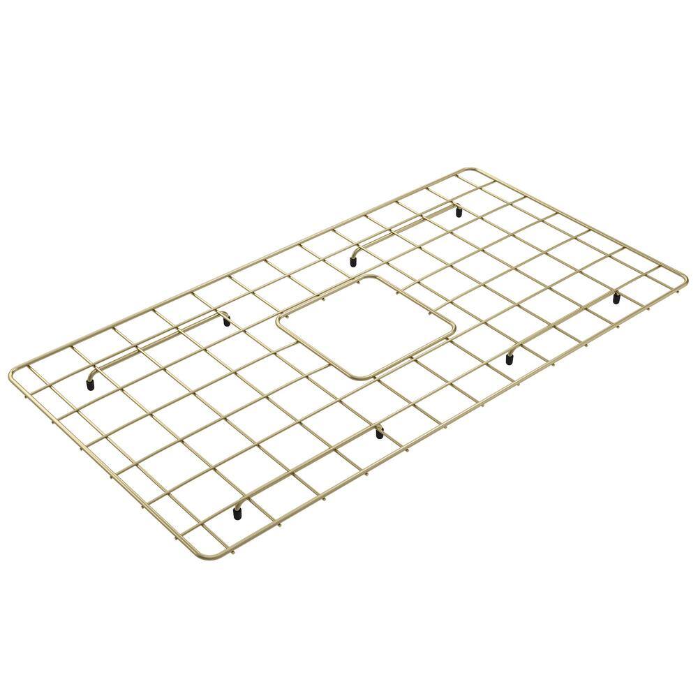 27.25 in. W x 14.25 in. L Bottom Grid 2.0 in Brushed Gold for 32 in. 1362-Single Bowl Sink price history on PriceWatchPro