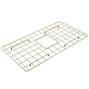 27.25 in. W x 14.25 in. L Bottom Grid 2.0 in Brushed Gold for 32 in. 1362-Single Bowl Sink