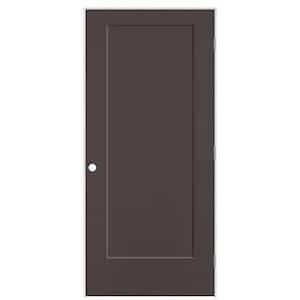 36 in. x 80 in. 1-Panel Lincoln Park Left-Hand Hollow Core Willow Wood Molded Composite Single Prehung Interior Door