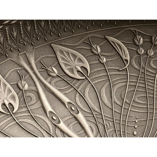 KOHLER Lilies Lore Vitreous China Undermount Bathroom Sink