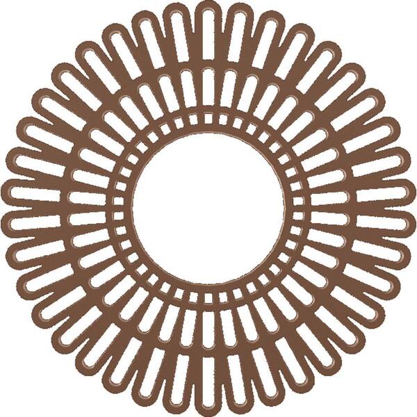 Ekena Millwork 28 in. O.D. x 10-3/8 in. I.D. x 3/4 in. P Cornelius Architectural Grade PVC Pierced Ceiling Medallion