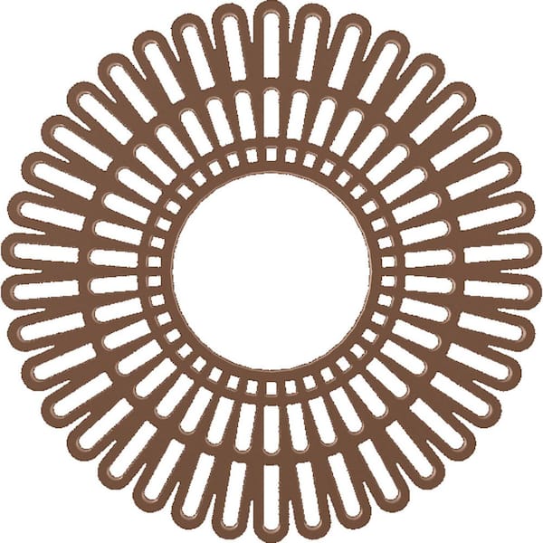 Ekena Millwork 30 in. O.D. x 11-1/8 in. I.D. x 1 in. P Cornelius Architectural Grade PVC Peirced Ceiling Medallion