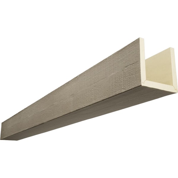 Endurathane 6 in. H x 6 in. W x 20 ft. L Rough Cedar Champagne Mist Faux Wood Beam