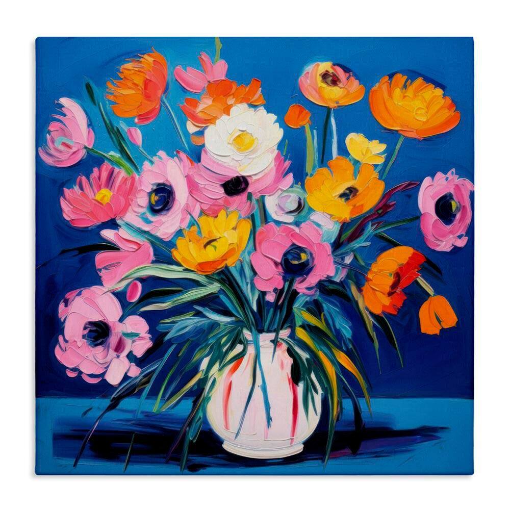 Bright Poppies Bouquet by LSR Design Studio Unframed Nature Graphic Art Print 30 in. x 30 in. price history on PriceWatchPro