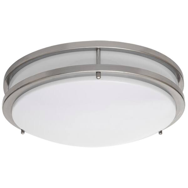 Amax Lighting Jr 14 In 1 Light Nickel, Plastic Ceiling Light Fixtures Home Depot