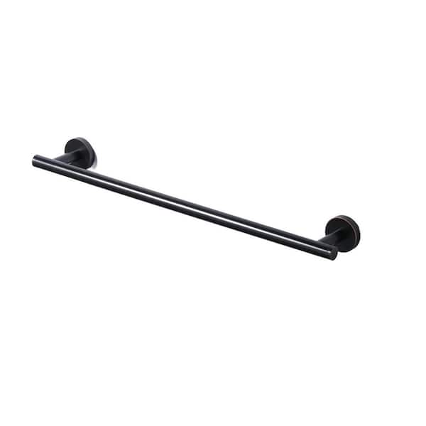 SUS 304 Stainless Steel 20 in. Wall Mounted Towel Bar Bath Hardware Accessory Single Towel Rod in Oil Rubbed Bronze