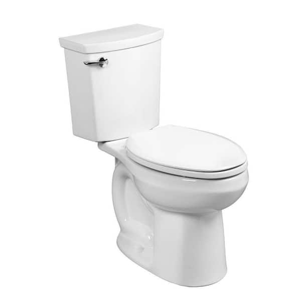 American Standard H2Optimum 2-piece 1.1 GPF Single Flush Elongated Toilet in White, Seat Not Included