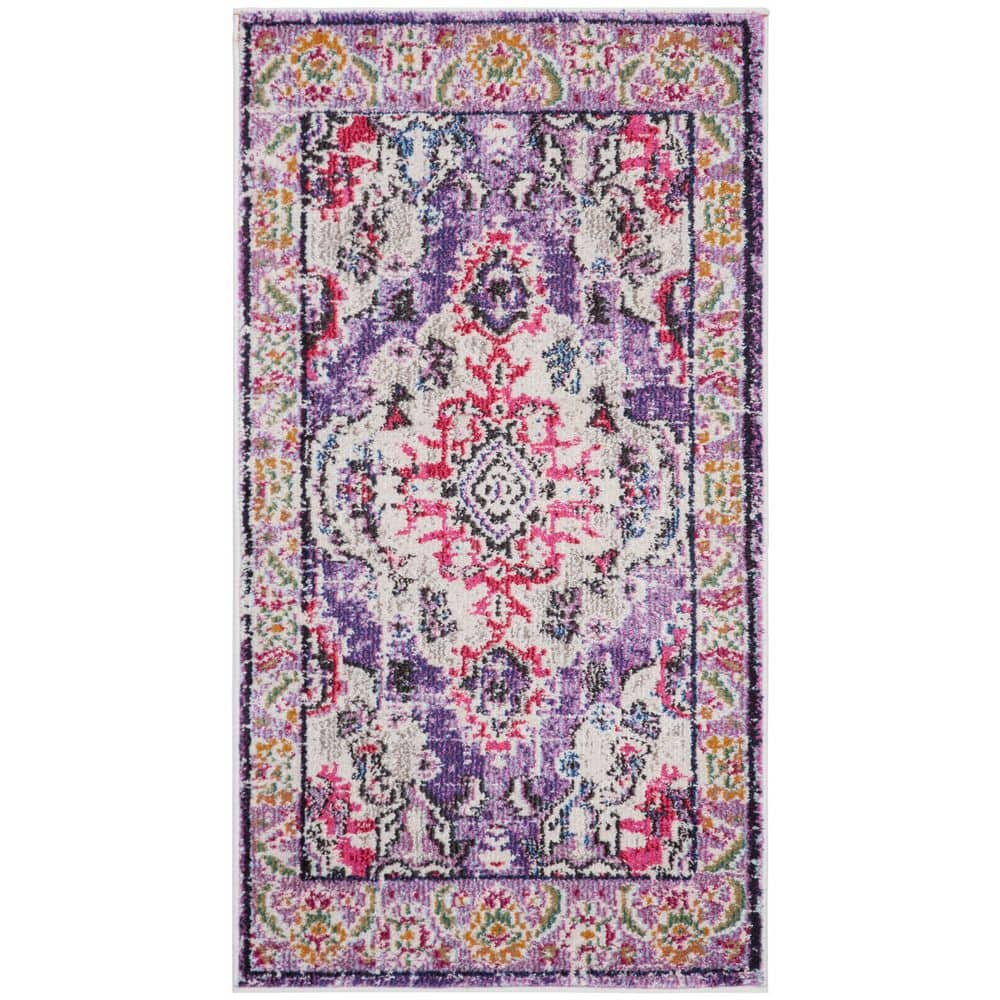 Monaco 8 ft. x 10 ft. Navy/Light Blue Border Area Rug