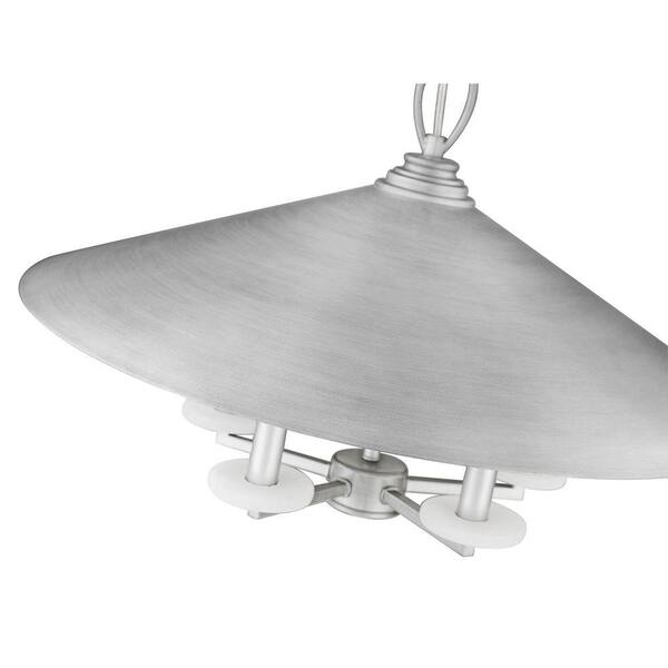 Unbranded - Rialto 22 in. Signature Pewter 5 Light Pendant with Signature Pewter Steel Shade