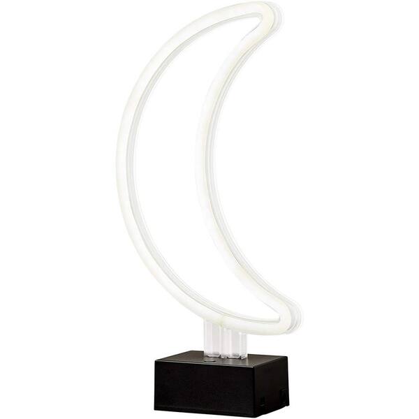 Adesso 11.75 in. White Moon LED Neon Light