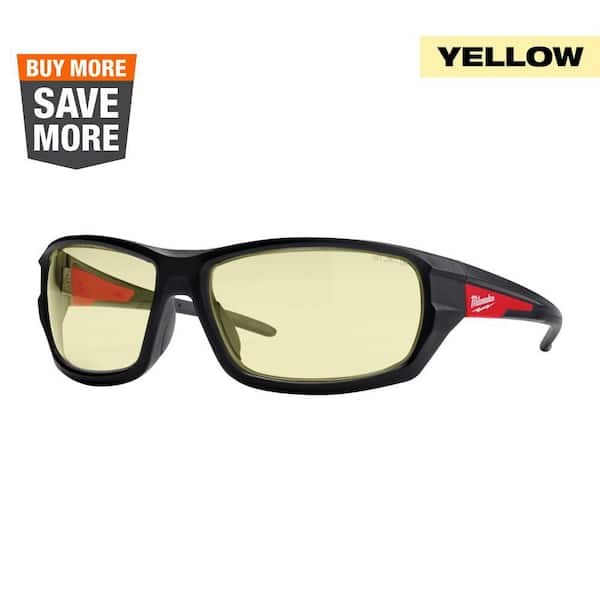 Milwaukee Yellow Safety Glasses Anti-Scratch Lenses 48-73-2100