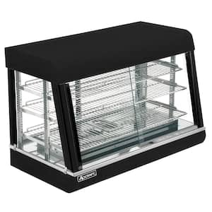 36 in. Black Commercial Heated Display Merchandiser