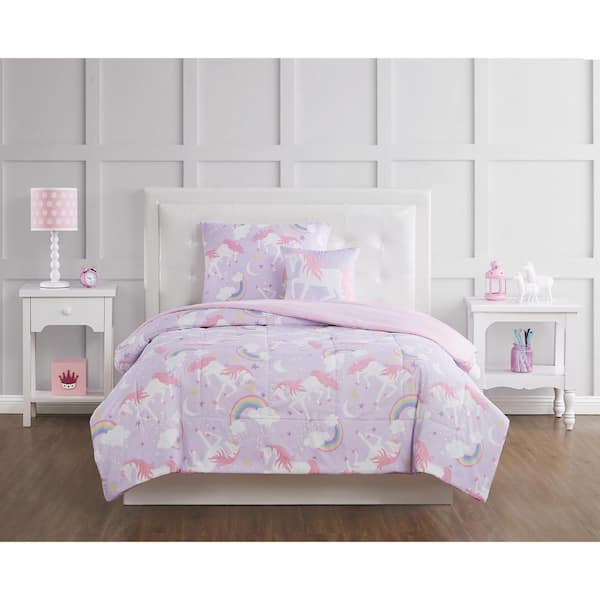 Rainbow Unicorn Comforter Set