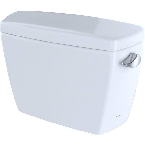 TOTO Eco Drake 1.28 GPF Single Flush Toilet Tank Only with Right Hand Trip Lever in Cotton White