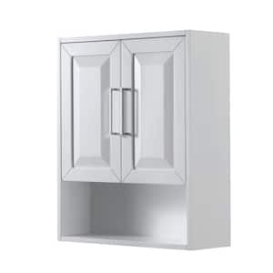 Daria 25 in. W x 30 in. H x 9 in. D Bathroom Storage Wall Cabinet in White