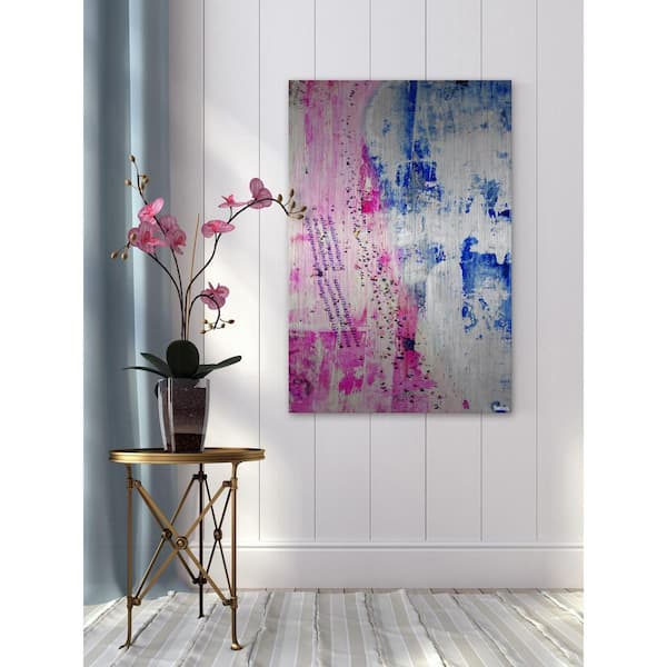 PARVEZ MICHEL INC 45 in. H x 30 in. W "Exhilaration" by Parvez Taj Printed Brushed Aluminum Wall Art