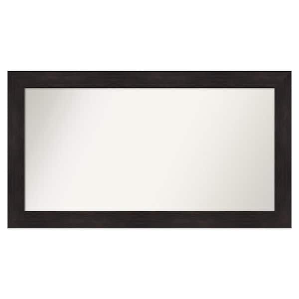 Amanti Art Furniture Espresso 51.75 in. x 28.75 in. Custom Non-Beveled Satin Recyled Polystyrene Bathroom Vanity Wall Mirror