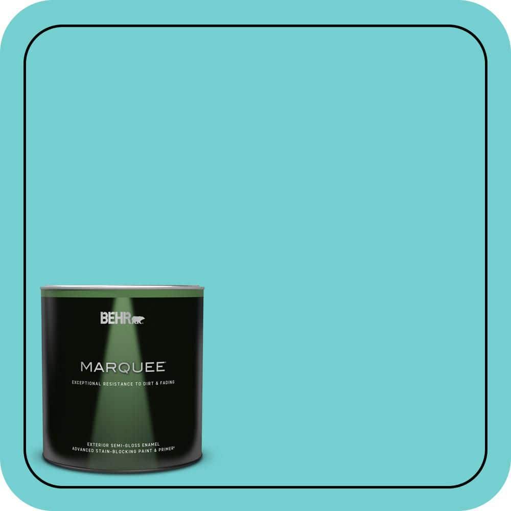 1 qt. #P460-3 Soft Turquoise Semi-Gloss Enamel Exterior Paint & Primer price history on PriceWatchPro
