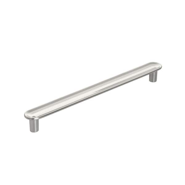 Amerock Concentric 6-5/16 in. (160mm) Modern Polished Nickel Bar Cabinet Pull