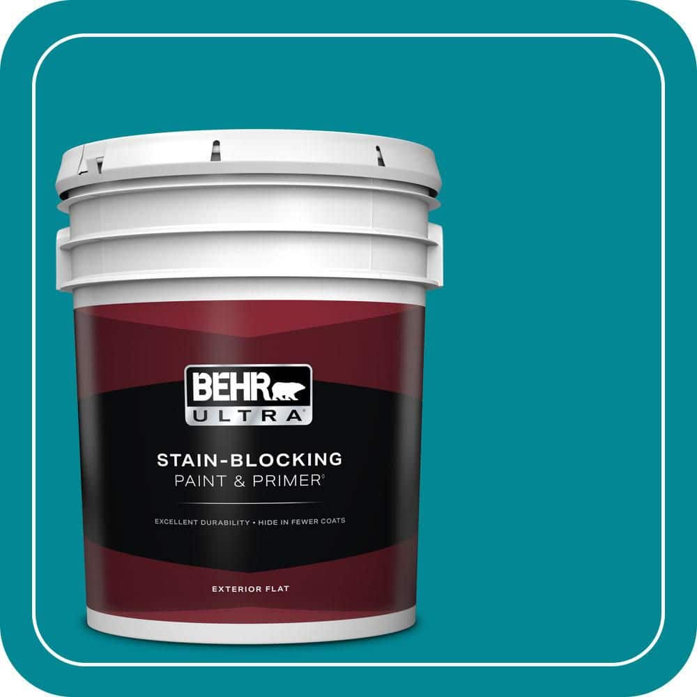 5 gal. Home Decorators Collection #HDC-SM16-06 Blue Slushie Flat Exterior Paint & Primer price history on PriceWatchPro