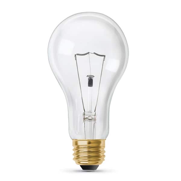 200-Watt High Lumen Clear A21 Medium E26 Soft White (2700K) Utility Incandescent Light Bulb (1-Pack)