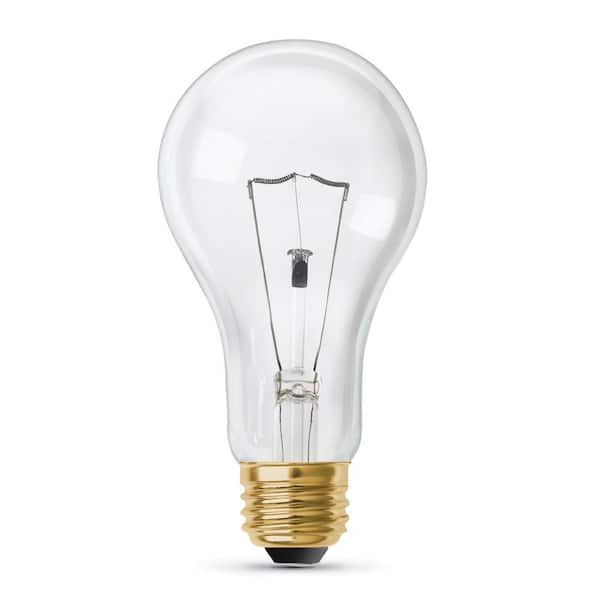 Dinkarville zal ik doen rouw Feit Electric 200-Watt High Lumen Clear A21 Medium E26 Soft White (2700K)  Utility Incandescent Light Bulb (6-Pack) 200A/CL/HDRP/6 - The Home Depot