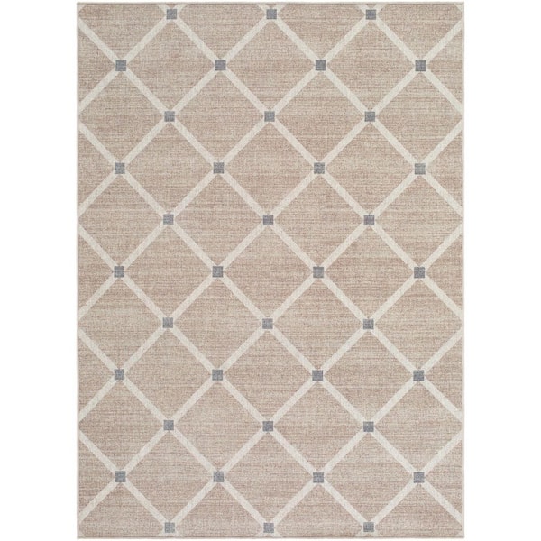 4 ft. x 6 ft. Gray Judie Modern Indoor Area Rug
